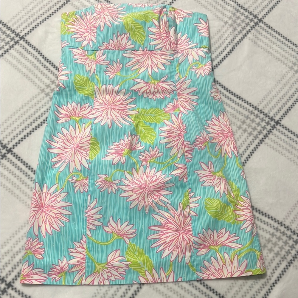 Lilly Pulitzer Floral Summer Strapless Dress